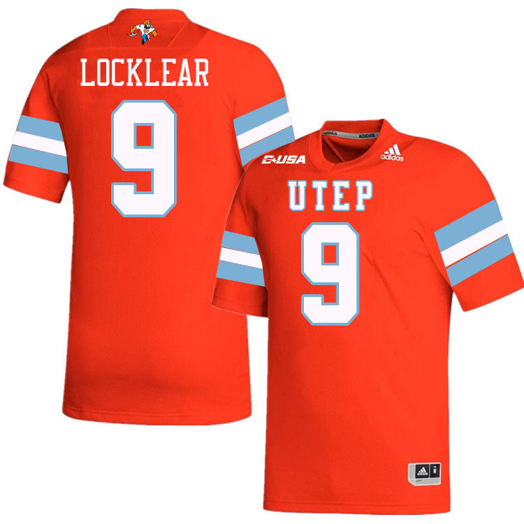 Skyler Locklear UTEP Jersey,UTEP Miners #9 Skyler Locklear College Football Jersey,Uniforms-Retro